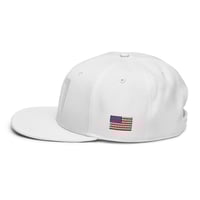Image 8 of 47 MAGA Red on White Snapback Hat from PatriotsCo.com