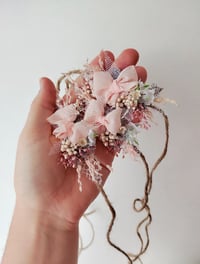Image 2 of Headband noeud rose pâle