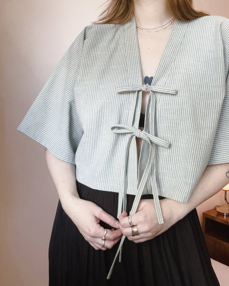 Image of n a n o v o  ribbon top 003 / LIMITED 4 PIECES / 100% bavlna