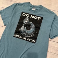 Image 2 of Vintage Ray Troll Do Not Drink Like a Fish Tee - L