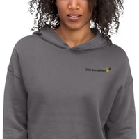 Image 5 of Crop Hoodie - embroidered logo