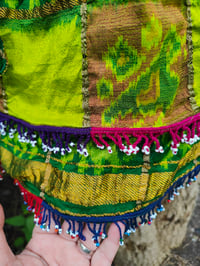 Image 3 of Boho slip skirt lime yellow green