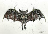 Image 1 of Bat Gremlin 9x7 Original 