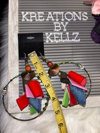 Image 5 of Fall 4 Denim Large Hoops