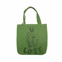 U LOSE BULL DENIM TOTE 