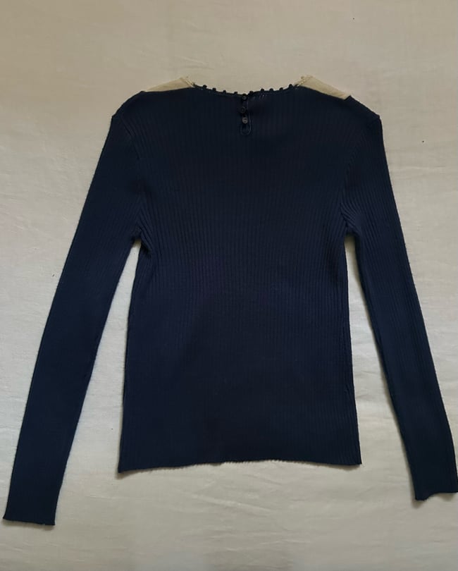 70s knit PICASSO flowers sweater