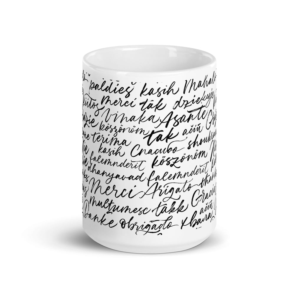 ZEN EXP - “Thank You” White glossy mug