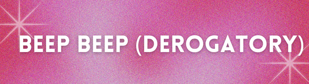 Image of Beep Bumper Sticker 10x3
