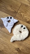 BOO! Ghost scrunchies