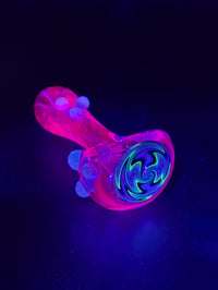 Image 1 of Purple UV Reactive Wig Wag Pipe 