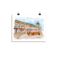 Image 4 of Trolley at the Forks-Poster Print