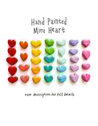 Image 1 of Custom Color - Hand Painted Mini Heart