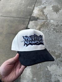 Image 2 of Cream Black Corduroy Brim