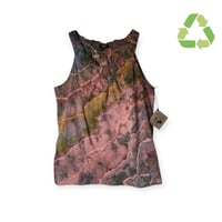 Image 1 of ♻️ UPCYCLED Petite S (6) Woven Top in Earthy Geode Ice Dye