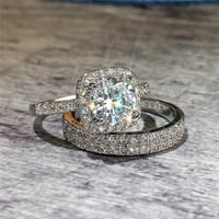 Image 5 of 2Pcs/Set Wedding Ring for Women 2025 New Jewelry Fashion Versatile Design Good Quality Female Finger