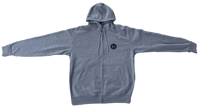 Image 2 of Grey “Broken Chains” Zip up Hoodie