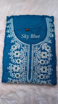 Image 5 of KSV81013-3 Pc Soft Rayon Kurtha Set