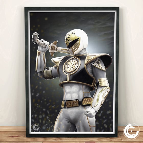 Image of White Ranger 2.0 Limited Edition Print