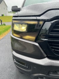 Image 4 of 2019-2024 Ram 1500 Led Full Headlight Tint Overlays