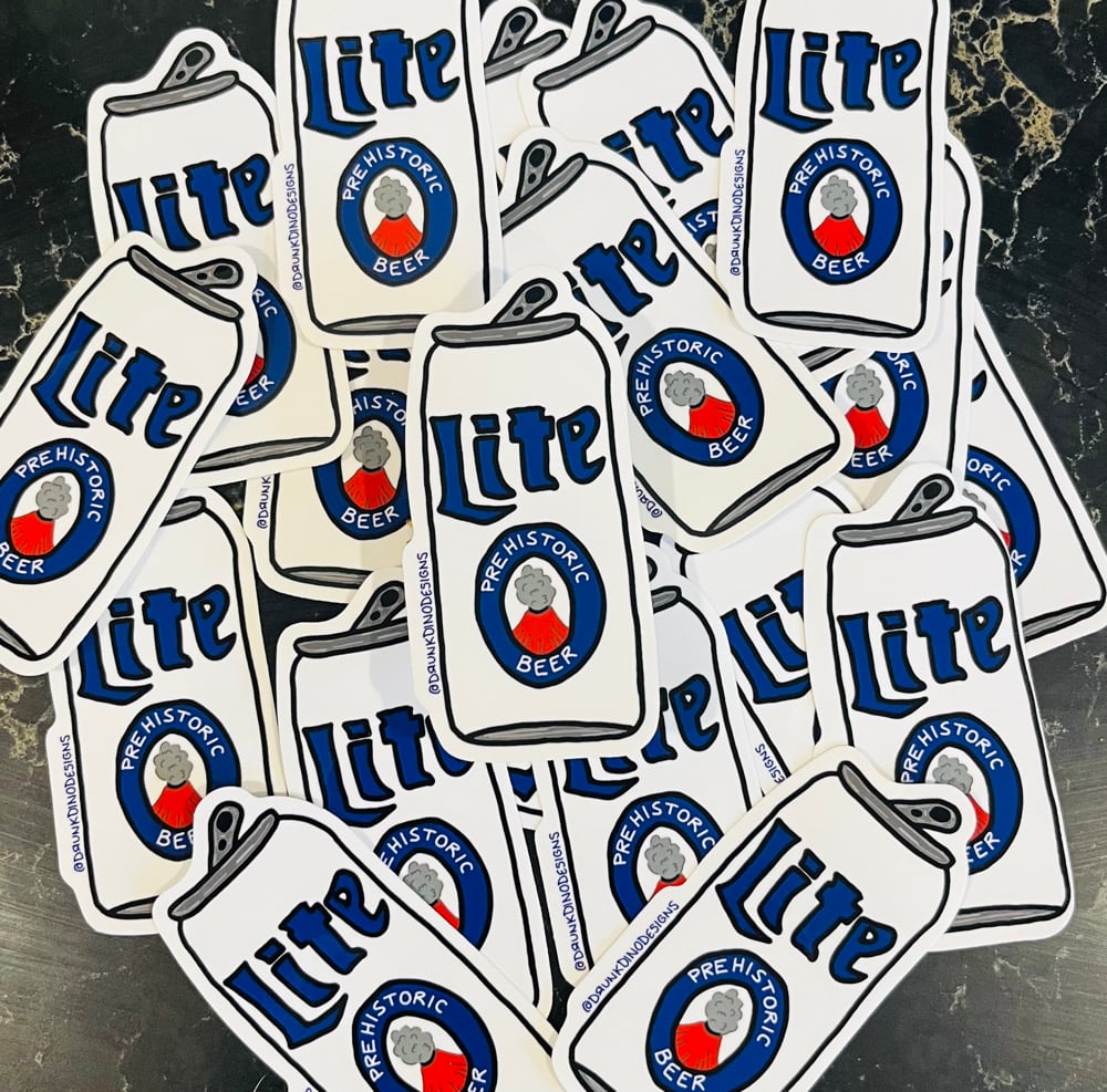 Image of Prehistoric beer Sticker