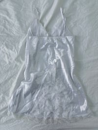 Image 5 of White romantic slip dress // S