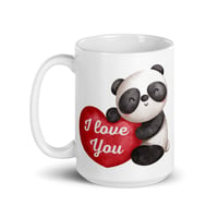 Image 2 of I love You Panda mug