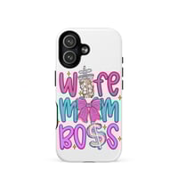 Image 7 of MagSafe® tough case for iPhone®- Mom Wife Boss