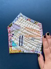 Image 2 of Angular Quilt - small hand sewn quilt 