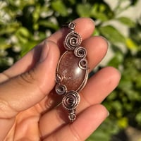 Image 6 of Double Swirl, Sunstone Pendant 🧡✨