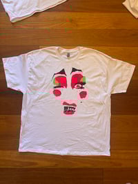 Image 2 of Grumble Face on White T Shirt (XL)