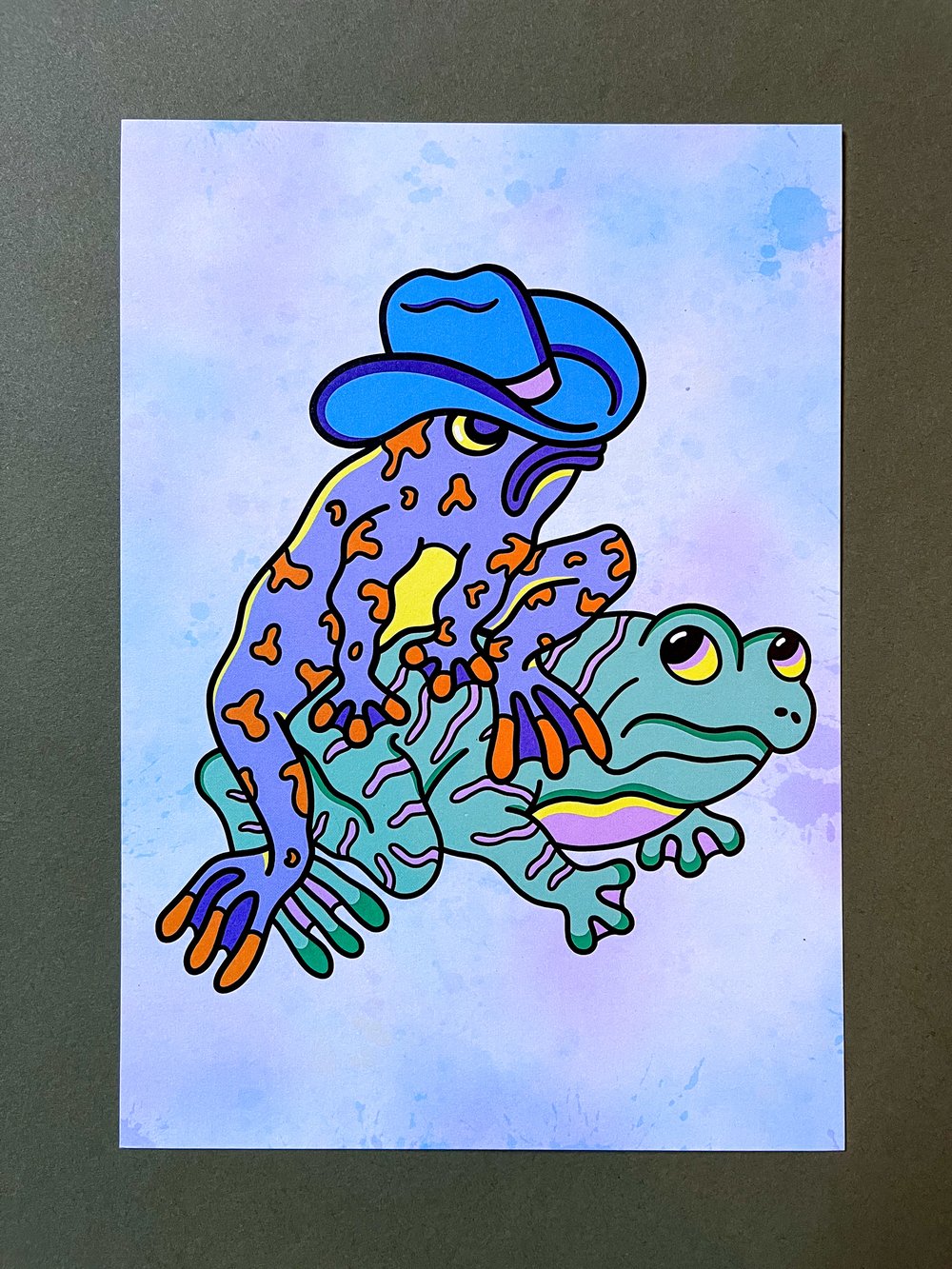 Image of Cowbob Frog A5 Print