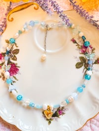 Image 1 of Blue Lagoon with locket heart charm 