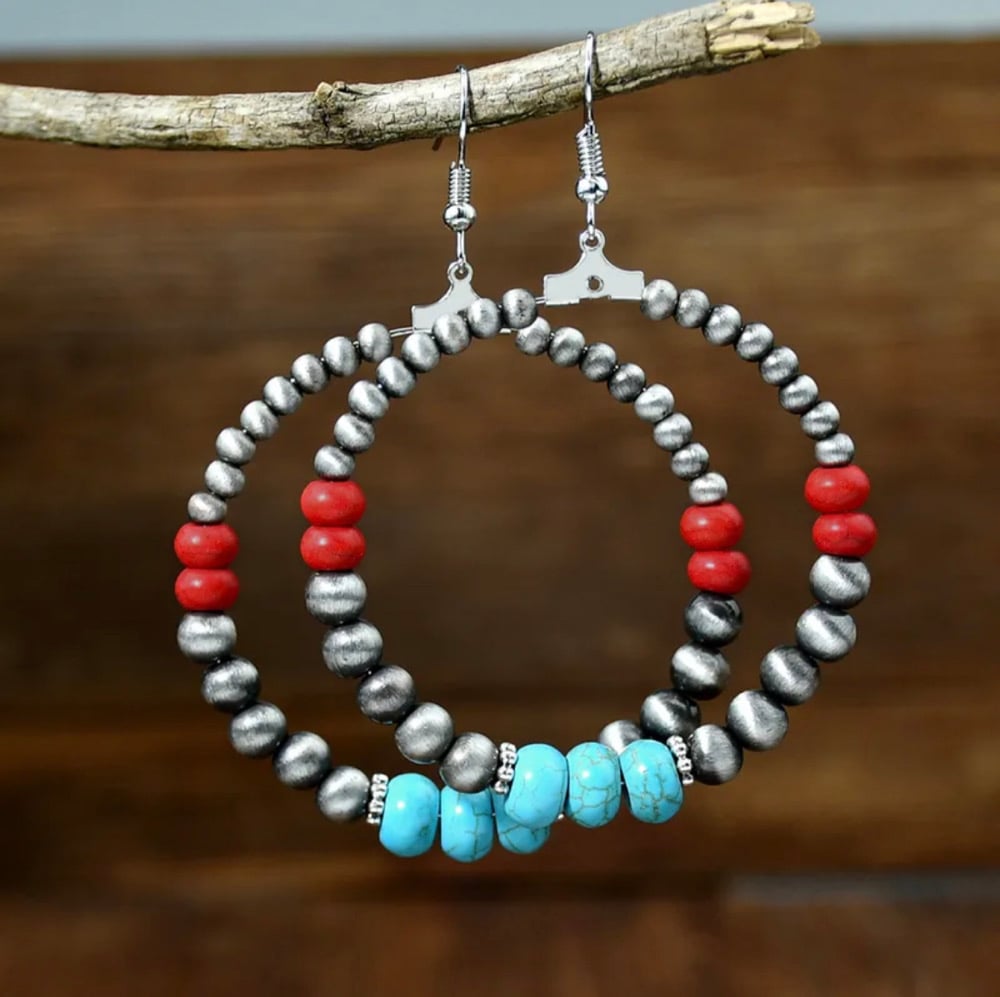 Image of Punk around Handmade Sliver Fishhook Earrings 