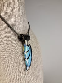 Image 4 of Aqua Black Dragon Wing Pendant