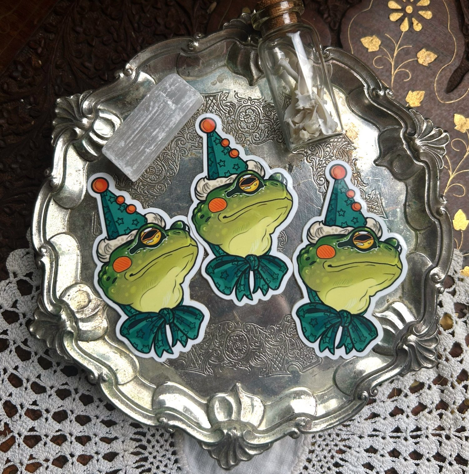 Image of CLOWN FROG STICKER