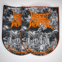 Image 1 of *ORANGE* Insect Warfare - World Extermination Embroidery On Woven Back Patch