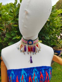 Image 1 of Festie choker - tassles