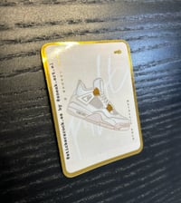 Image 3 of Sneaker Sticker Air Jordan 4 "Metallic Gold"