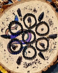 Image 1 of Rainbow Obsidian Energy Bracelet