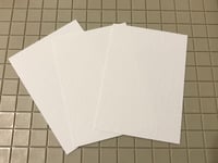 Image 2 of 270 ACEO Cards ~ Blank 140 lb Watercolor Paper ~ 2.5 x 3.5 White ~ Grumbacher