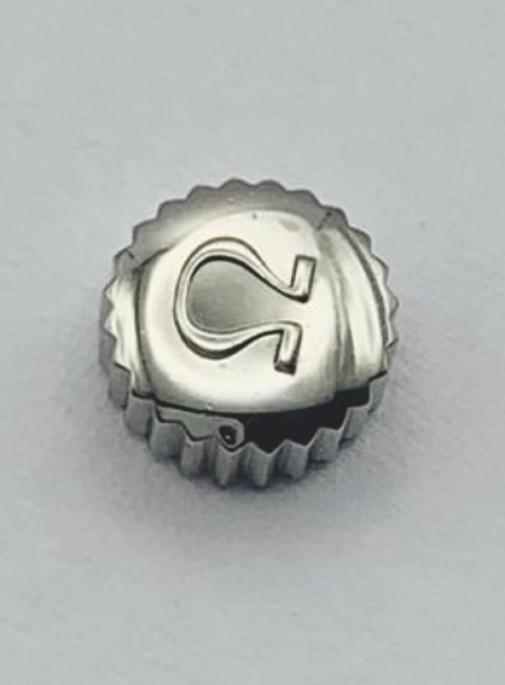 Image of 166.024,165.024 watch crown key for omega,genuine,6.4mm/3mm,mint,cal 565/552/752