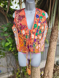 Image 1 of Mykonos Jewelled Waistcoat -Orange 6-8 uk