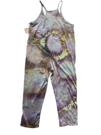 Image 7 of S/M Knit Pocket Playsuit in Muted Watercolor Orb Ice Dye