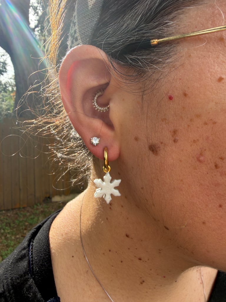 ✨Holiday Charm Huggies✨ Image 5