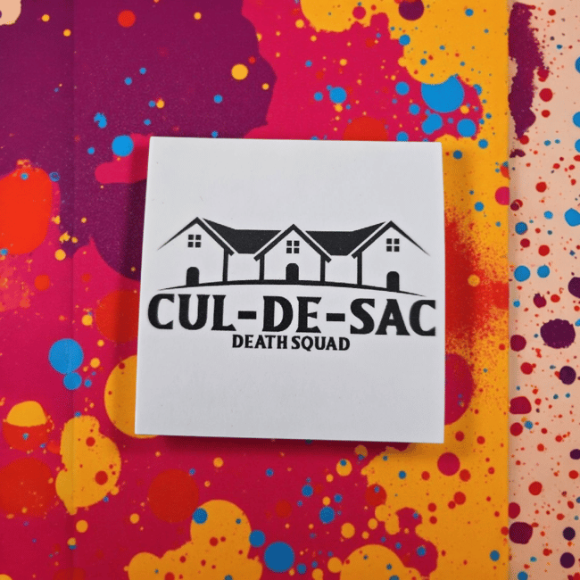 451. Cul-de-sac sticker 