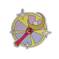 Usagi’s Moon Stick Wand Vinyl Sticker