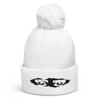 Image 1 of EYES POMPOM BEANIE