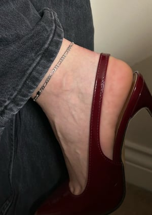Image of MYRA Figaro Chain Anklet | S925 Sterling Silver
