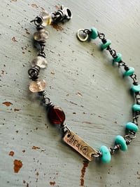 Image 2 of campitos turquoise arrow charm bracelet