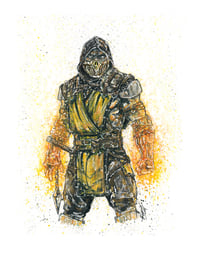 Image 2 of Fire and Ice 2-Print Set Mortal Kombat 11x14 Signed Print